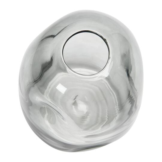Hello Honey® 10" Clear Glass Vase with Indentations
